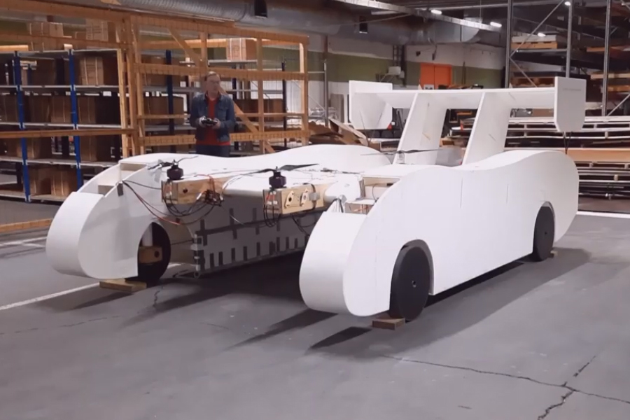Sky Chaser full scale uncrewed eVTOL technology demonstrator aircraft Sky Chaser full scale uncrewed eVTOL technology demonstrator aircraft